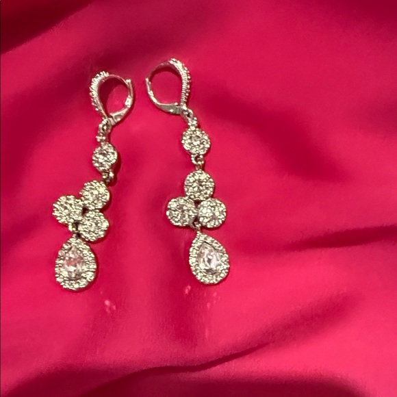 Givenchy Jewelry - Givenchy Silver Drop Earrings